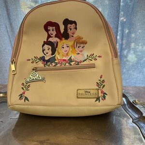 Disney Princess cream and pink Backpack